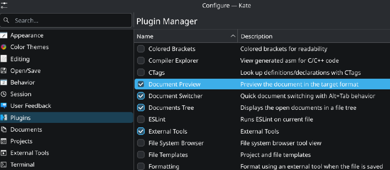 Enable Markdown